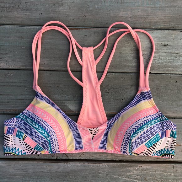 Rip Curl Modern Myth Racerback Reversible Bikini Swim Top - Picture 3 of 14